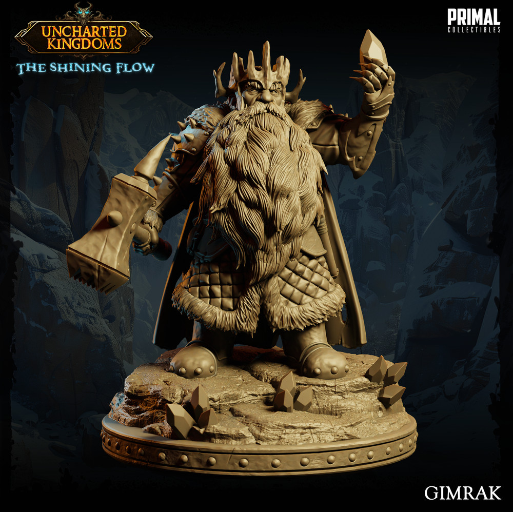 DnD Duergar Dwarf King 32mm Scale TTRPG