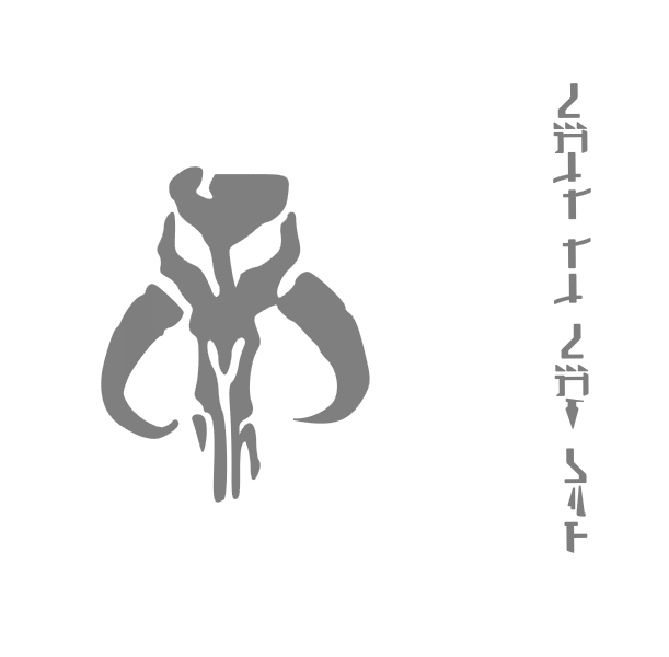 High Quality Mandalorian Chest and Shoulder Armor Decal
