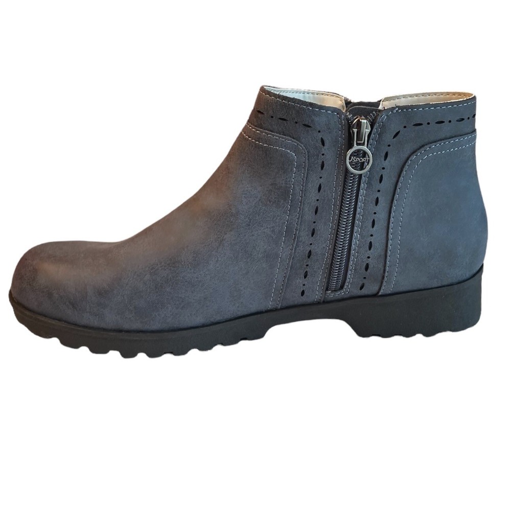 Jambu Womens Boots Size 11 Blue Ankle Boot Double Side Zippers