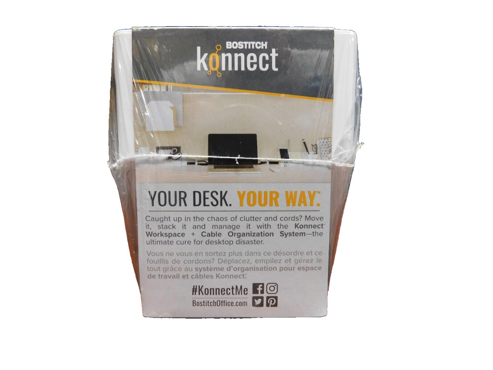 Bostitch Konnect Plastic Phone Dock with USB Port White