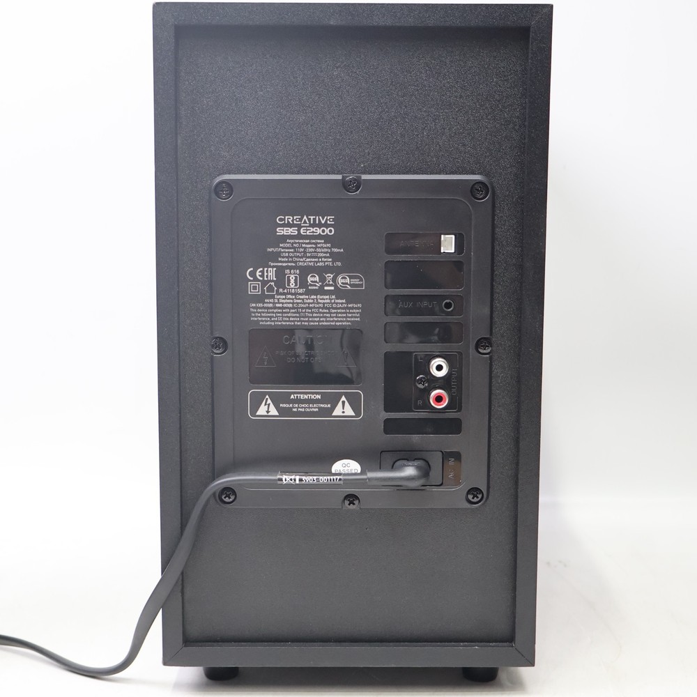 Creative SBS E2900 2.1 Powerful Wireless Speaker System NO POWER Doesn't Turn On