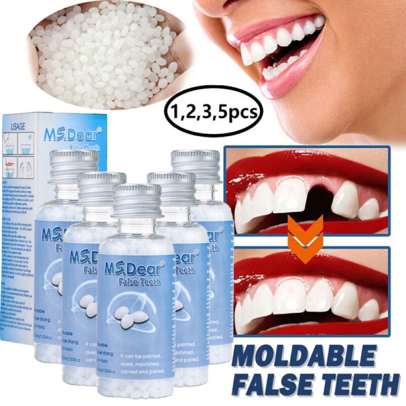 Teeth Repair Temporary Fix Kit Fitting Beads Reusable Fast Moldable False Tooth