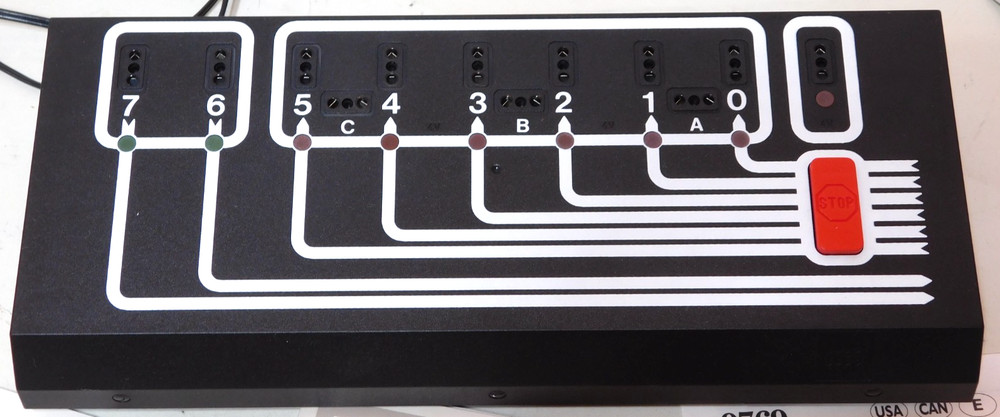 1987 Lego 70455 Interface A System Technic w/ Ribbon Cable-Powers On