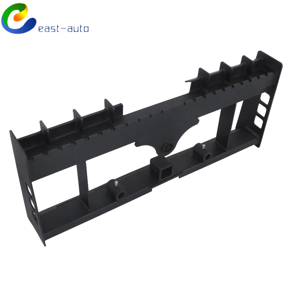 45 Inch Easy Installation Skid Steer Pallet Fork Frame W/ Receiver Hitch 2500Lbs
