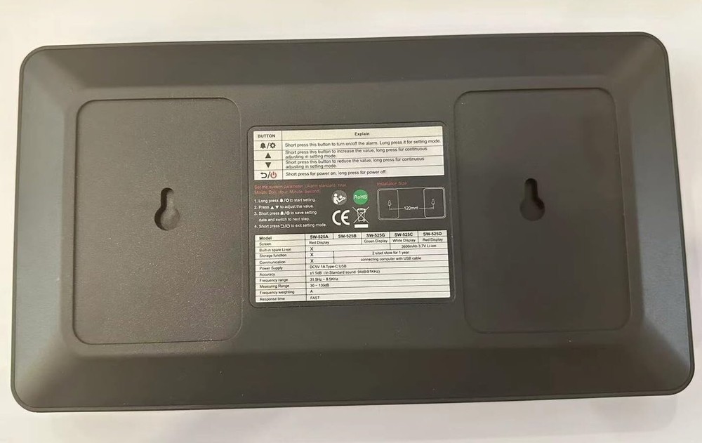 30-130dB Digital Sound Level Meter with Large Display | Noise Control Solution