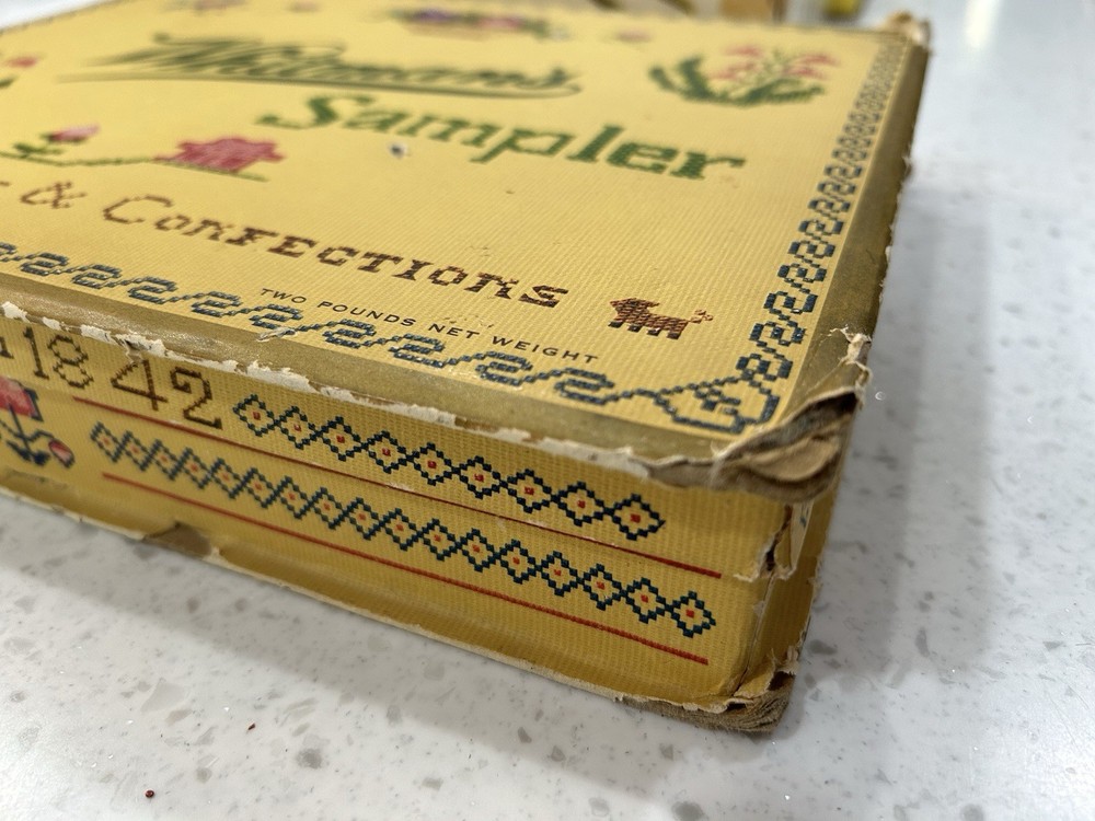 Two Vintage Whitman`sampler And One Russell Stover Candy Box EMPTY Boxes