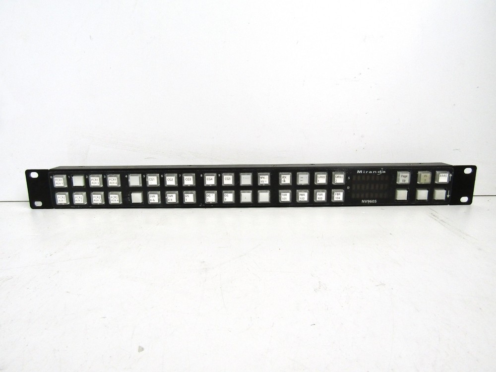 Miranda NV9605 Multimode Paging Control Panel - Shallow Rack mount - Used