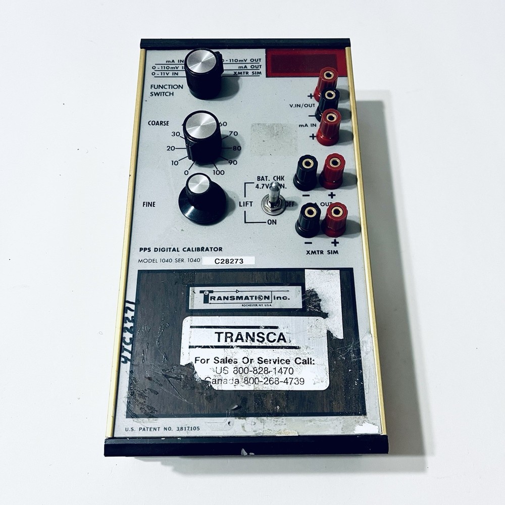 Transmation Inc. Model 1040 PPS Digital Calibrator, Untested - SHIPS FREE!