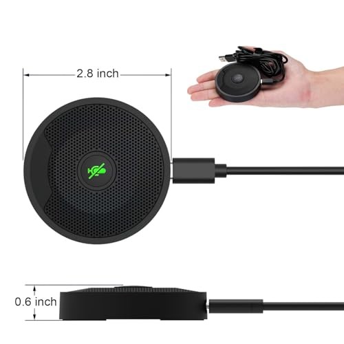 USB Microphone for PC, Computer Microphones, Omnidirectional Condenser Mic UM10