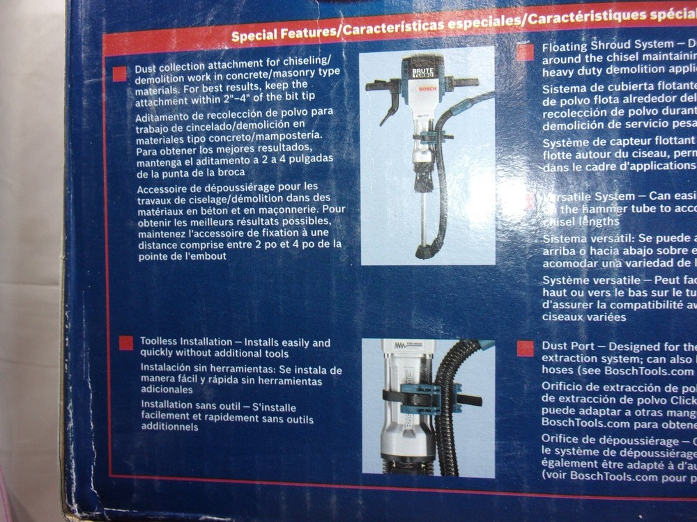 NEW BOSCH DEMOLITION DUST EXTRACTOR UNIT # HDC400