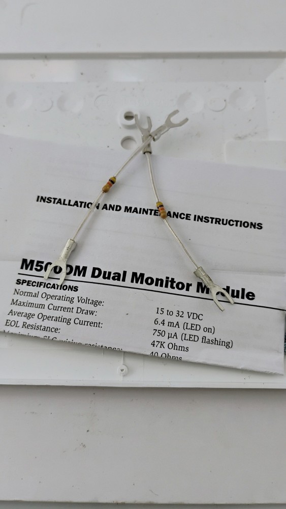 "System Sensor M500DM Intelligent Dual Input Monitor – Pulled, Untested, As-Is"