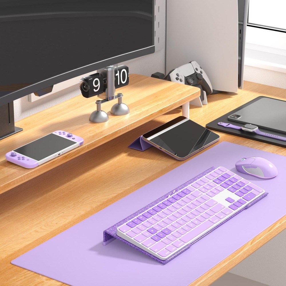 Comfortable Computer Keyboard Stand - Ergonomic Keyboard Riser Acrylic Tilted...