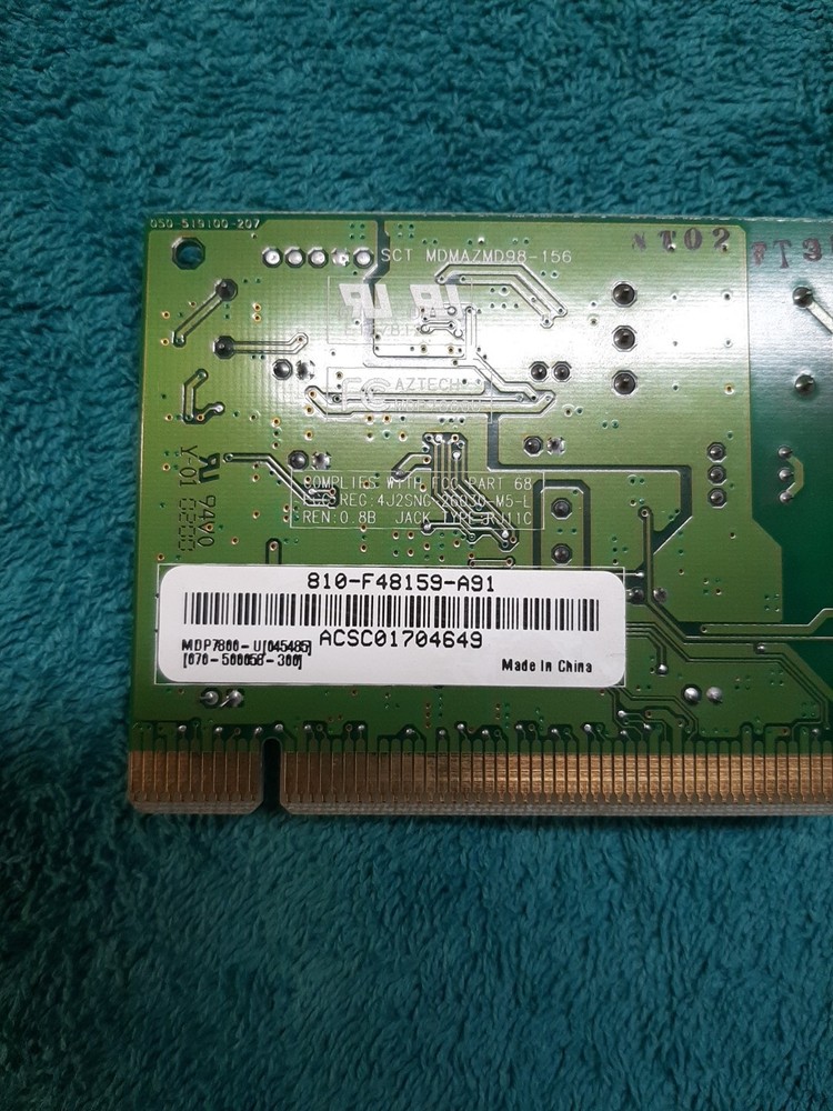 Mdp7800u Lucent Technologies 56k Modem