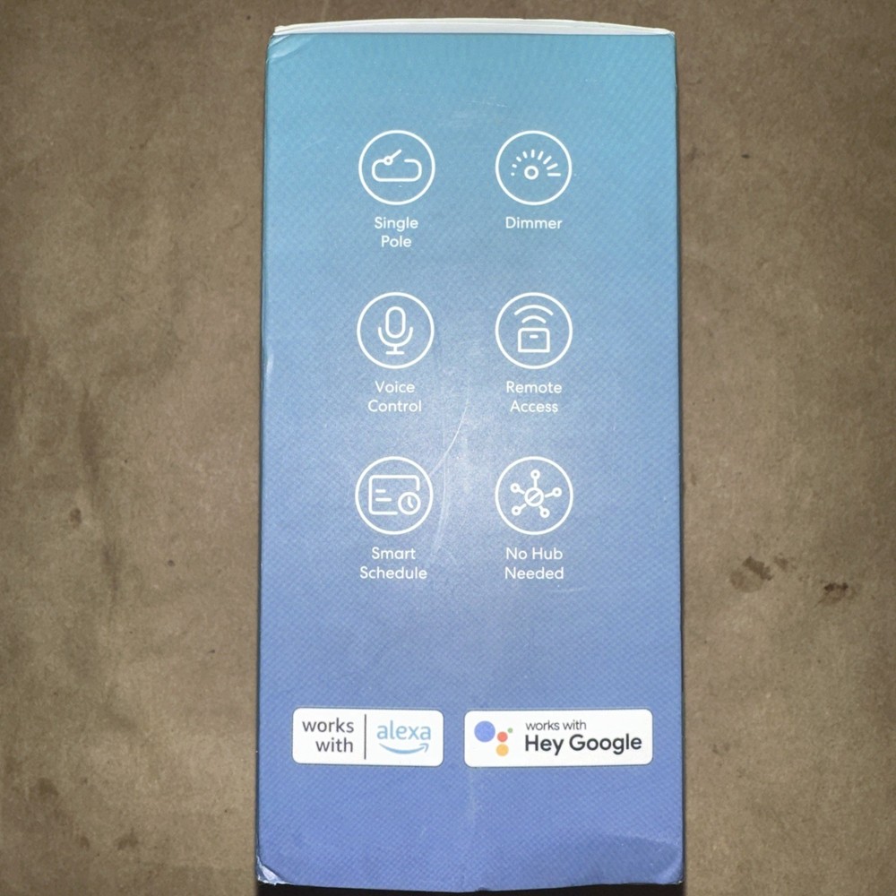 Smart Dimmer Switch, Single Pole WiFi Light Switch Apple HomeKit Alexa 2 Pack