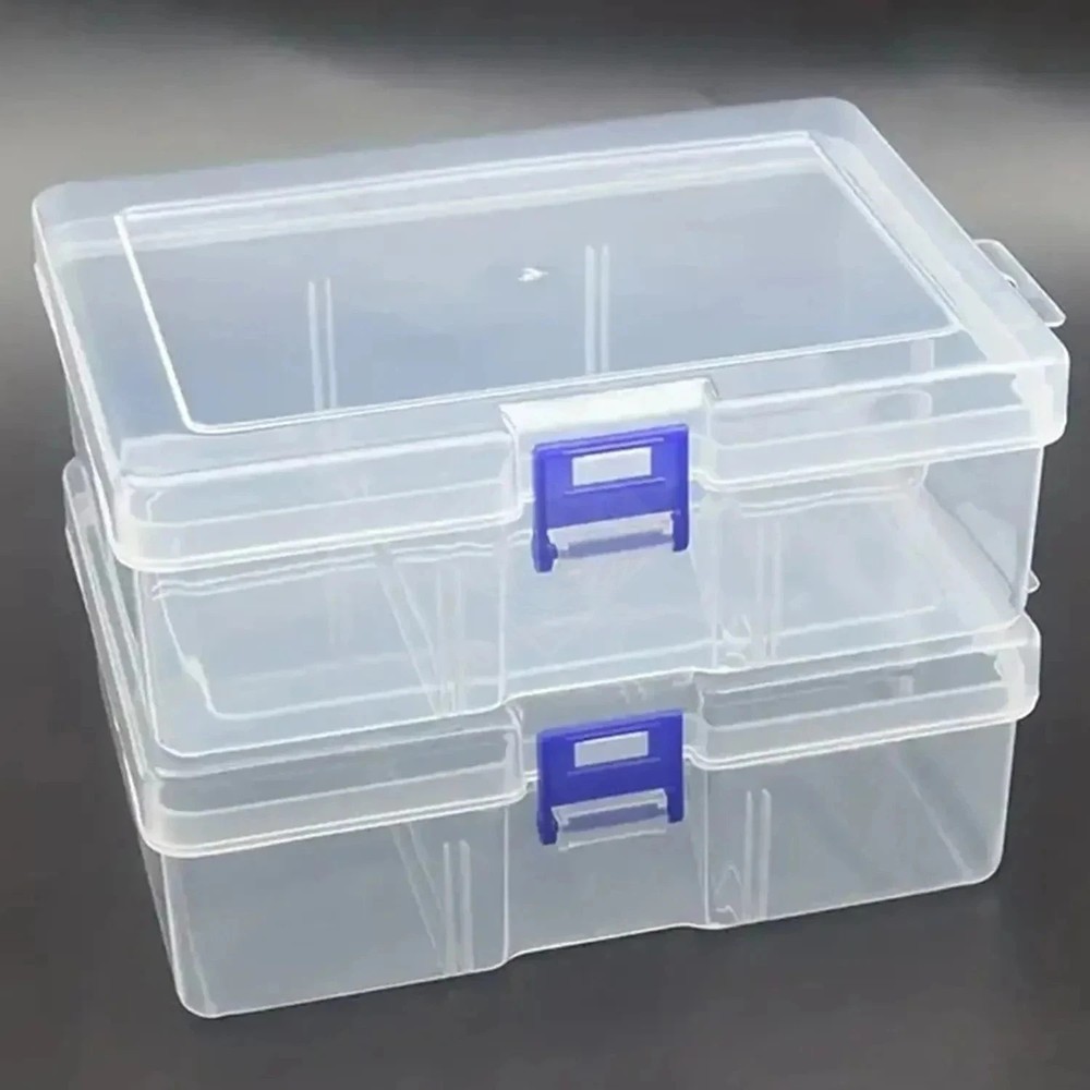 Plastic Transparent Storage Box Small Items Packing Case Organizer