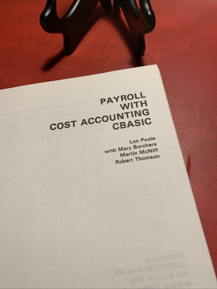 CBASIC Accounts Payable & Receivable/Payroll Cost/ General Ledger