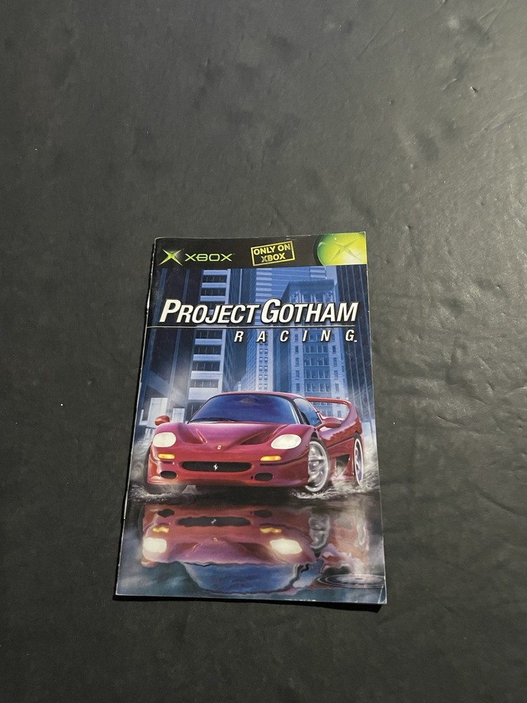 project gotham racing xbox Manual Only