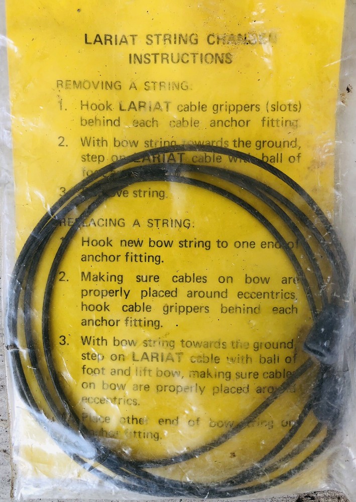 *LARIAT STRING CHANGER* Tool for Jennings Compound Bows NOS Unused in Pack
