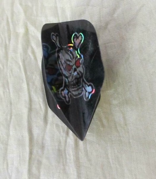 dart tip black with metallic skull JUST ONE
