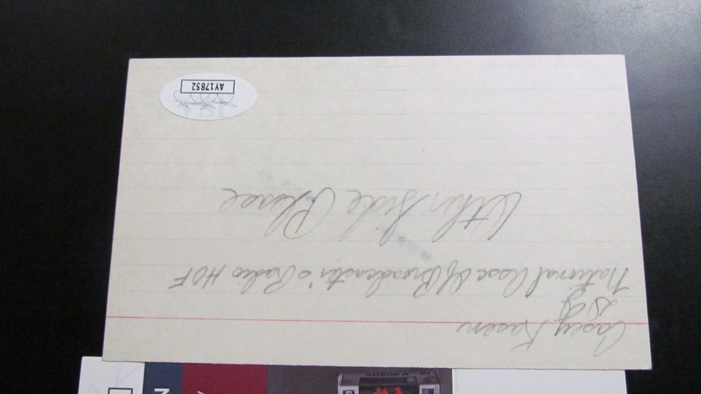 Casey Kasem signed Index Card JSA Certified