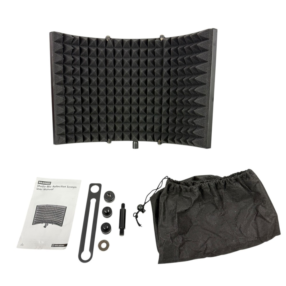 Microphone Isolation Shield Foldable with High Density Sponge