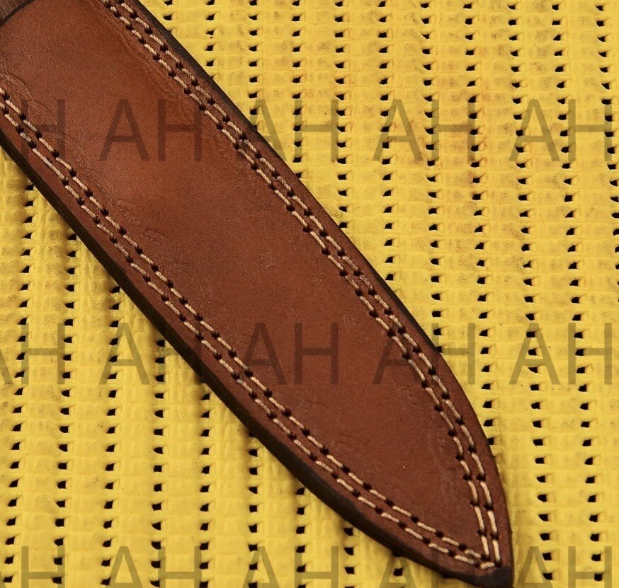 9”HANDMADE D2 DAGGER HUNTER BOOT DOUBLE EDGE KNIFE WOOD HANDLE SURVIVAL