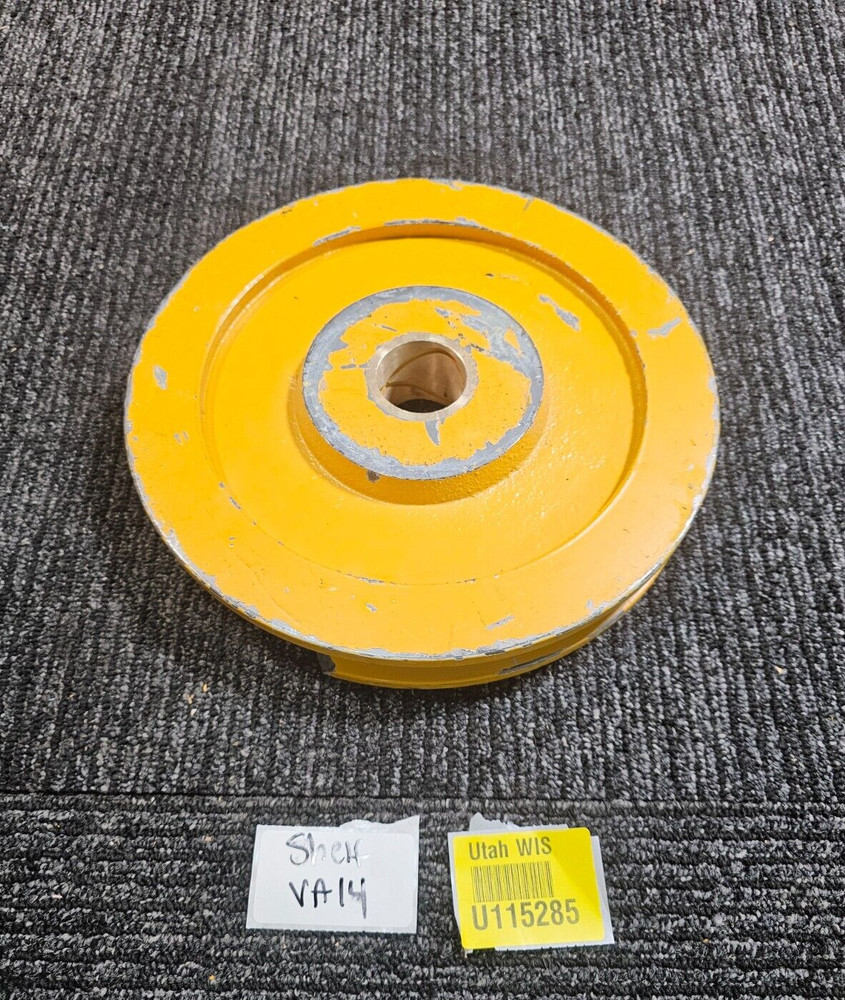 Spitz 10 HD Cable Pulley, Brass Bushing, Yellow