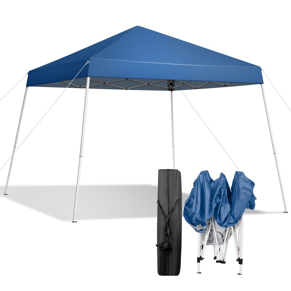 8*8ft Portable Home Use Waterproof Folding Tent Blue
