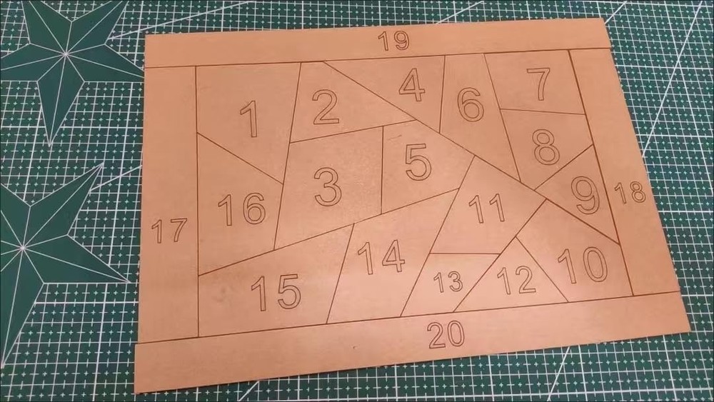 20PCS Acrylic Quilting Template Ruler with Numbered Sections, Clear Patchwork...