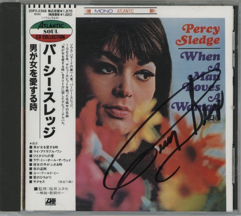 Percy Sledge- Signed CD