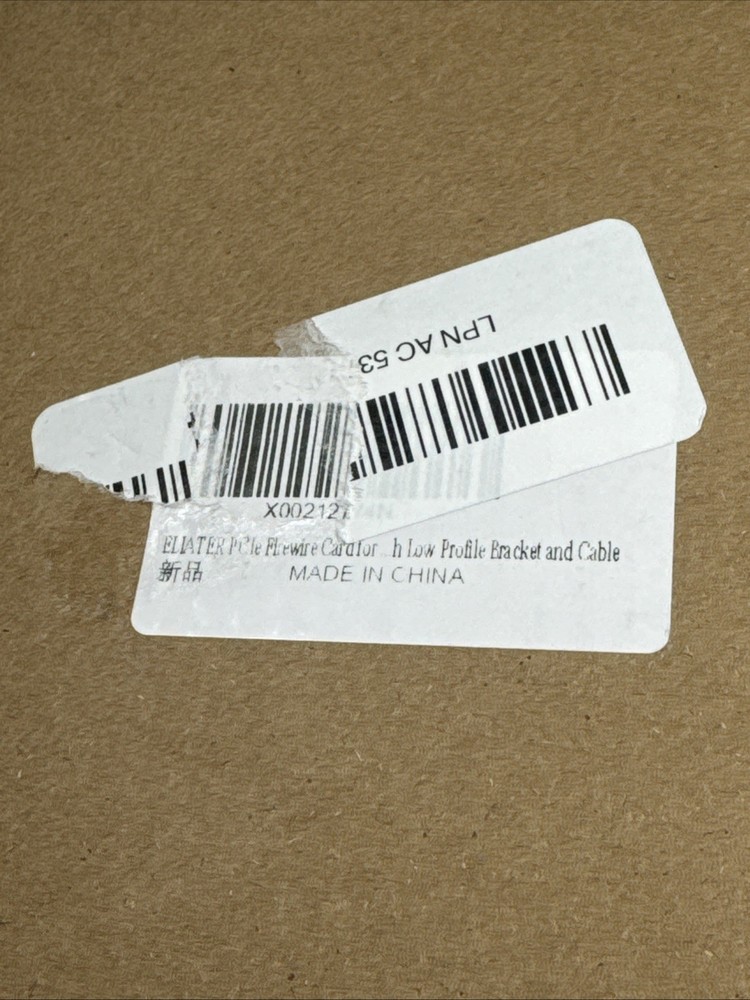 IEEE 1394 FireWire PCIe Card Low Profile Bracket 4ft Cable Controller - New Pk