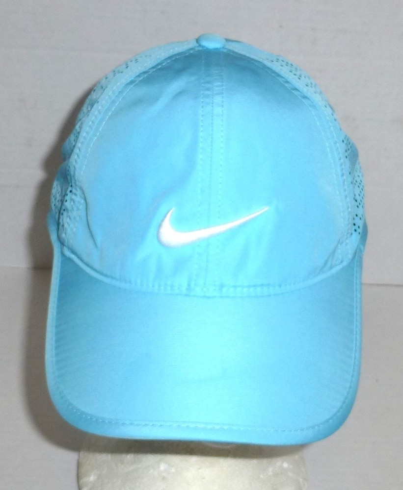 Nike Golf Hook & Loop Adjustable Vented Hat Light Blue HAS STAIN PLEASE READ