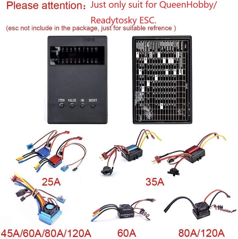 RC Brushless ESC Programming Card Electronic Speed Controller Tool