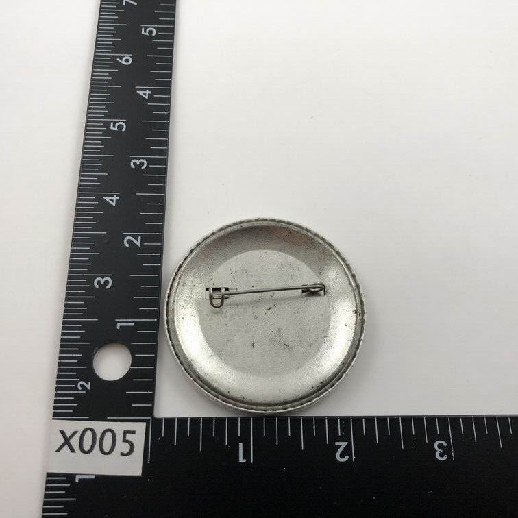 QC / Quality Control ~ Vintage Button Pinback