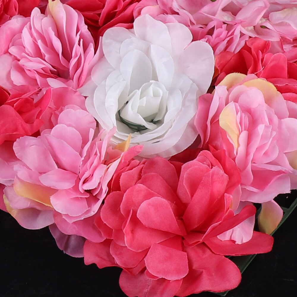 6pcs Artificial Wedding Silk Flower Wall Decor Background Rose Hydrangea Panels