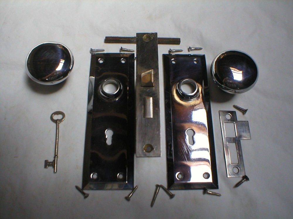 Antique Chrome Door Hardware