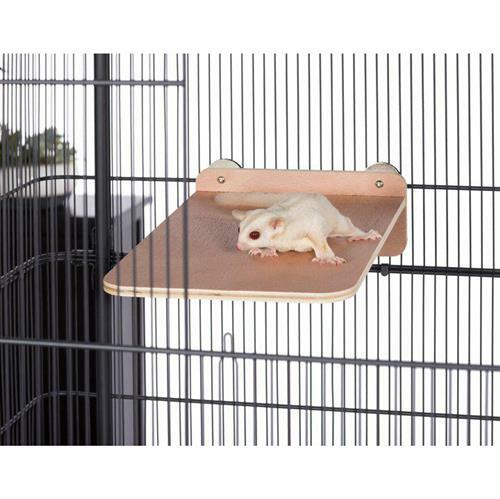Wood Side Platform (Small) - Cage Shelf - Sugar Glider, Squirrel, Hamster