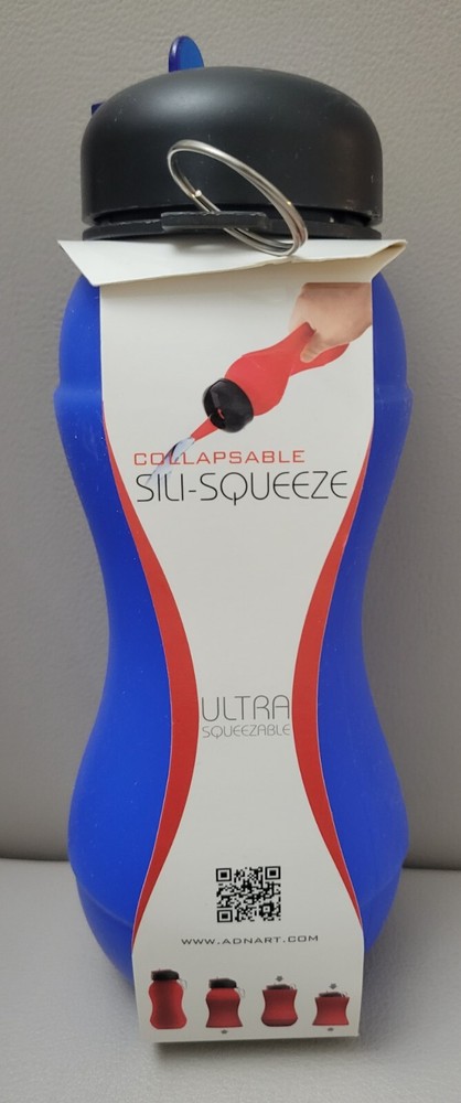 Adnart Blue Squeezable 700 ML Silicone Water Bottle