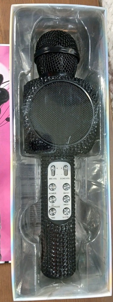 Bling Edition Bluetooth Karaoke Microphone with Speakers