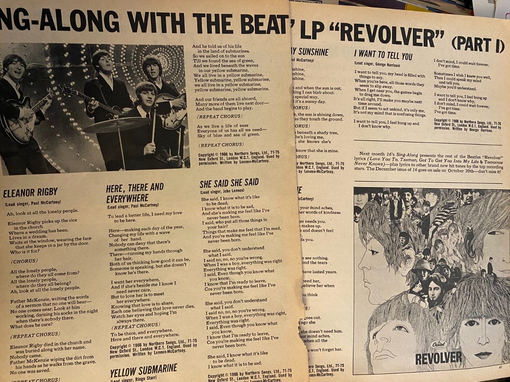 The Beatles, Two Page Vintage Clipping