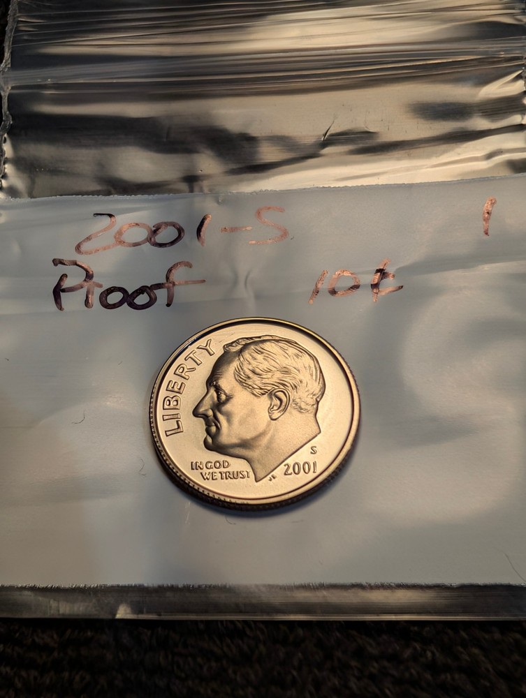 2001 S Proof Roosevelt Dime  ** From Proof Set **