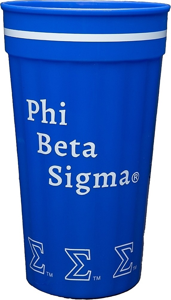 Phi Beta/&Beta; Sigma Stadium Cup [Pack of 3 - Blue - 32 oz.]