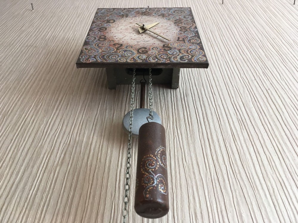 Vintage Wall Clock Soviet Clock Period of USSR 70-s Working CLOCK Soviet Clock