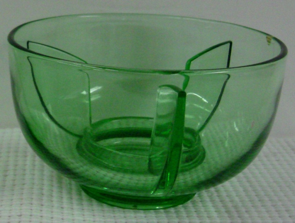 Fostoria crystal ICE GREEN Ice Dish -- Multiple Available