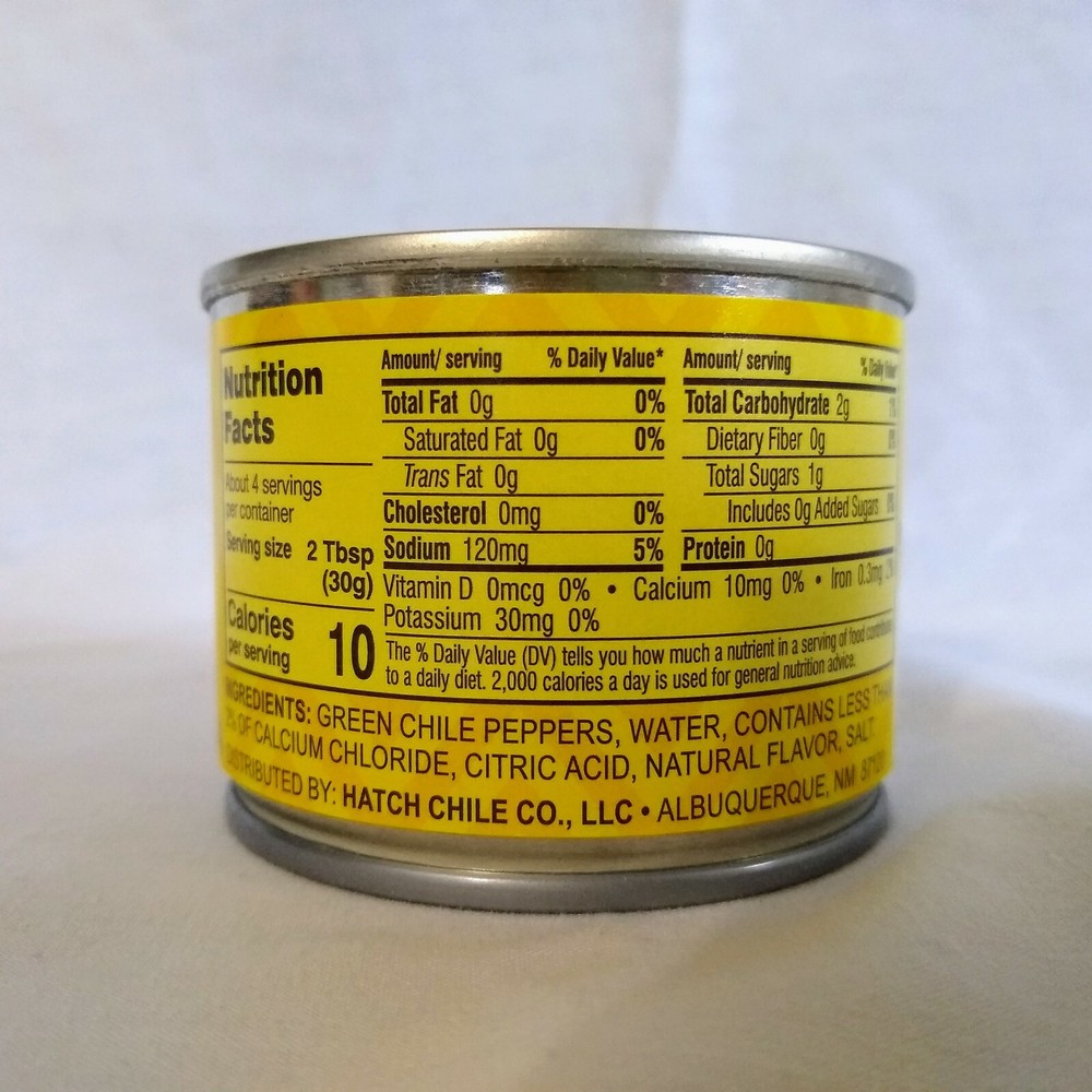 Hatch Select Mild Chopped Green Chiles 4 Oz. Can