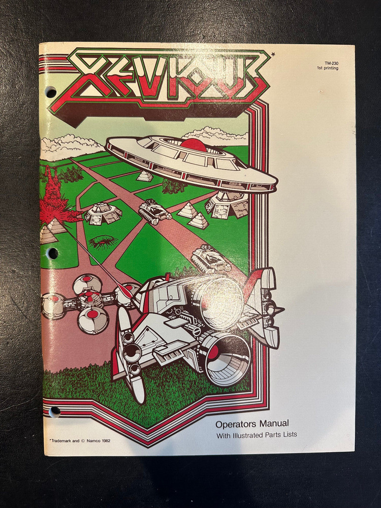 Atari Xevious Video Arcade Game Instruction Manual