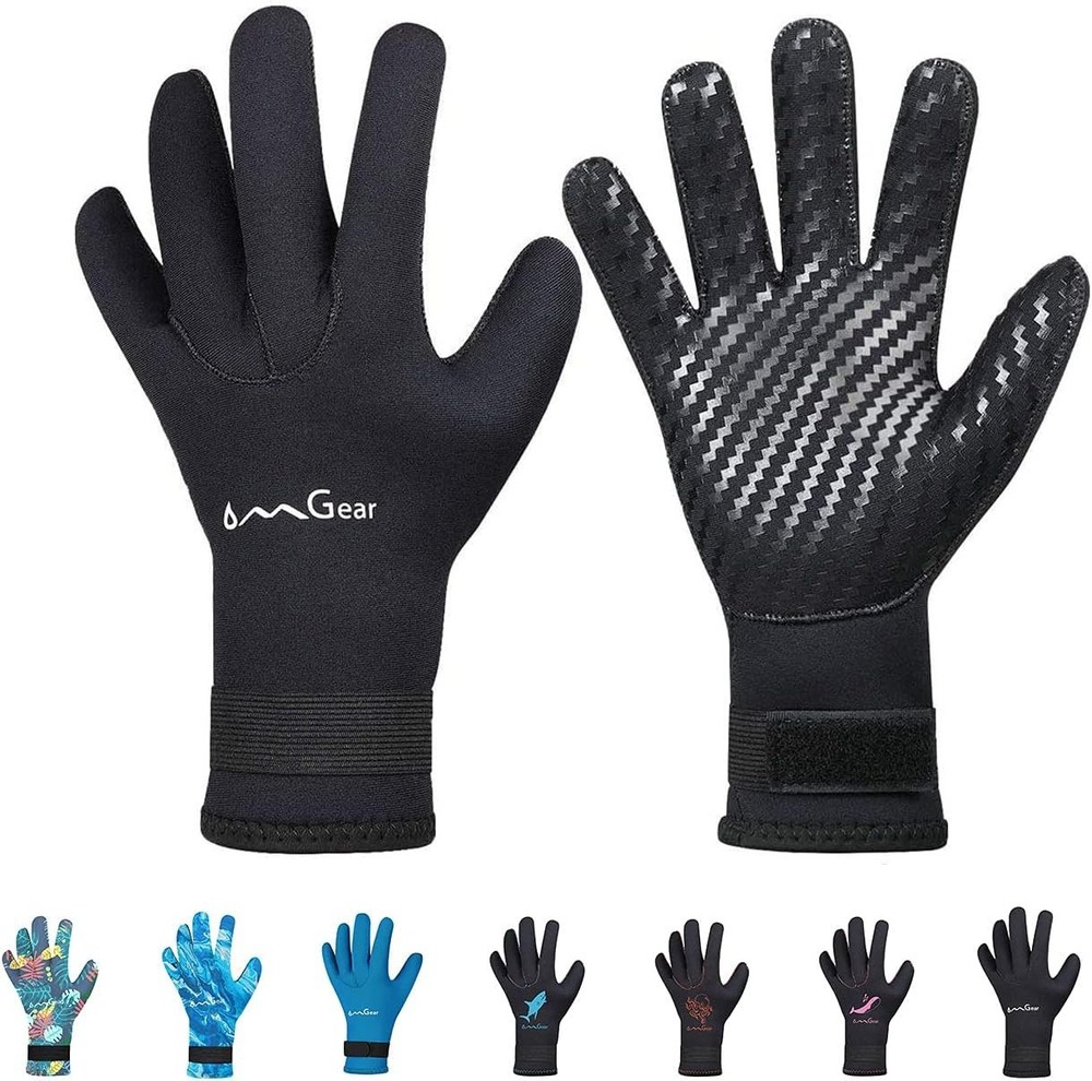 3mm Neoprene Diving Gloves with Adjustable Strap - Ultimate Thermal Protection