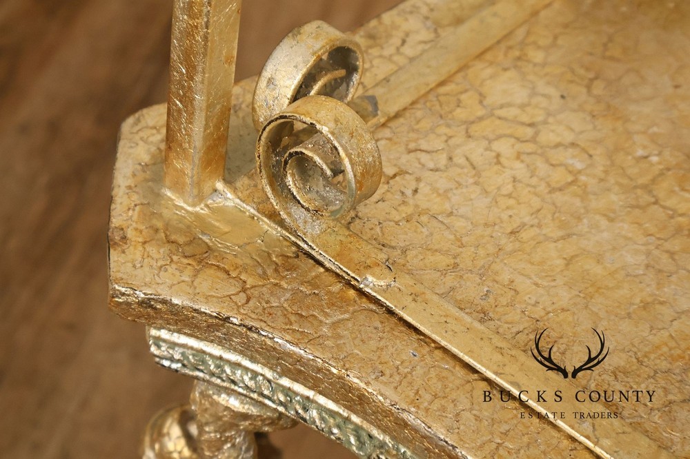 Figural Monkey Form Gilt Metal Obelisk Étagère
