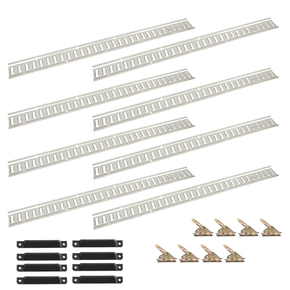 Secure Tie Down Rails For Enclosed Cargo Trailers 24PCS 5ft E Track Kit