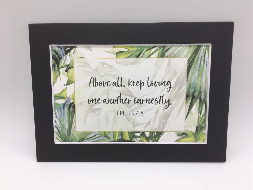 New Handmade 5x7 (Matted 4x6) Religious Scripture Inspirational Free Ship 193